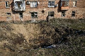 Front-line Orikhiv in southeastern Ukraine