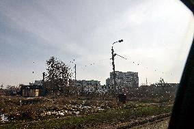 Front-line Orikhiv in southeastern Ukraine