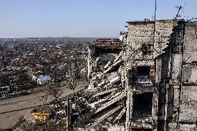 Front-line Orikhiv in southeastern Ukraine