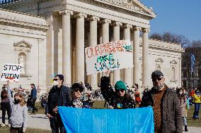 Rally In Munich Against The Russian War In Ukraine