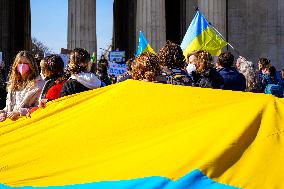 Rally In Munich Against The Russian War In Ukraine