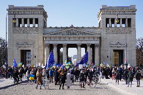 Rally In Munich Against The Russian War In Ukraine