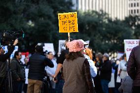 Presidents’ Day Protest In Houston