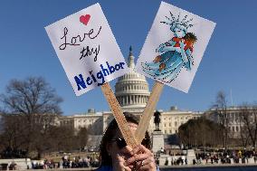 Anti-Trump Protest In Washington DC