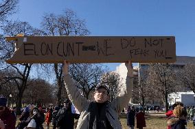 Anti-Trump Protest In Washington DC