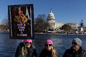 Anti-Trump Protest In Washington DC