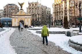 Kyiv in winter