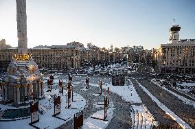 Kyiv in winter