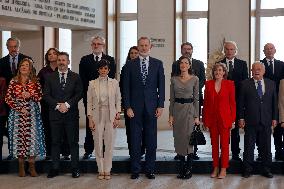 Royals At Meeting With Royal Board Of Royal Collections - Madrid