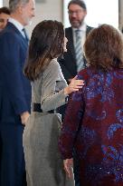 Royals At Meeting With Royal Board Of Royal Collections - Madrid