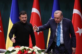 Zelensky And Erdogan Press Conference - Ankara