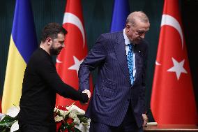 Zelensky And Erdogan Press Conference - Ankara