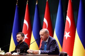 Zelensky And Erdogan Press Conference - Ankara
