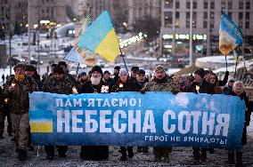 Memorial procession in honor of Heavenly Hundred Heroes takes place in Kyiv
