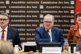 Richard Ferrand Hearing At National Assembly - Paris