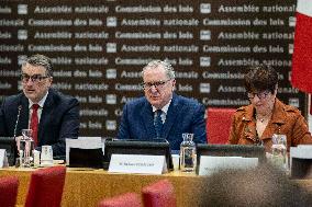 Richard Ferrand Hearing At National Assembly - Paris
