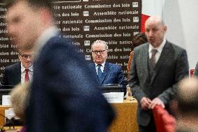 Richard Ferrand During his audition at the National Assembly In Paris