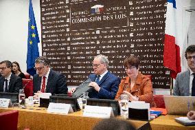 Richard Ferrand During his audition at the National Assembly In Paris