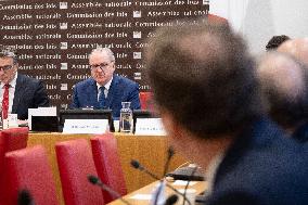 Richard Ferrand During his audition at the National Assembly In Paris