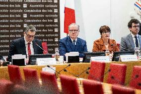Richard Ferrand During his audition at the National Assembly In Paris
