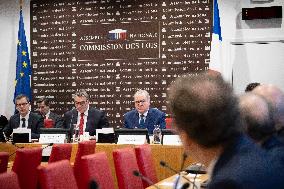 Richard Ferrand During his audition at the National Assembly In Paris