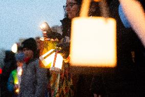 Lighting For Democraty Action In Cologne