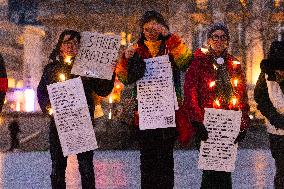 Lighting For Democraty Action In Cologne