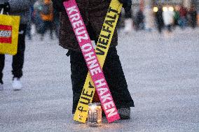 Lighting For Democraty Action In Cologne