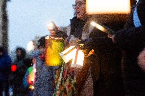 Lighting For Democraty Action In Cologne