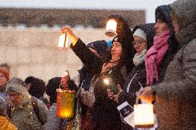 Lighting For Democraty Action In Cologne