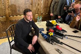 Briefing by Volodymyr Zelenskyy in Munich