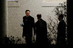 President Trump Arrives at White House with Elon Musk