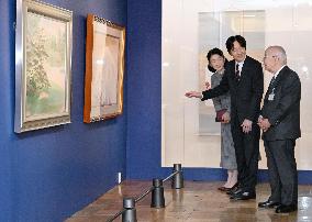 Japan crown prince at painting exhibition