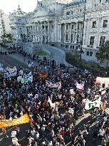 Pensioners Demonstrate Buenos Aires