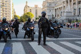 Pensioners Demonstrate Buenos Aires