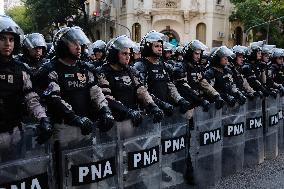 Pensioners Demonstrate Buenos Aires