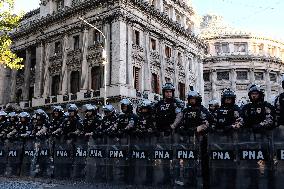 Pensioners Demonstrate Buenos Aires