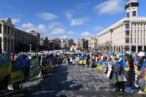 Performance in support of Kremlin prisoners in Kyiv