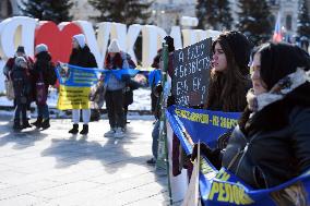 Performance in support of Kremlin prisoners in Kyiv