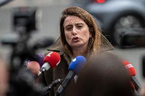 French President and Party Leaders Meet on Ukraine Crisis - Paris