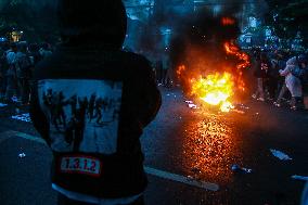 Protest Against President's Policy In Indonesia