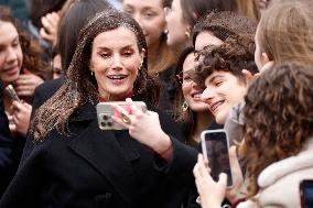 Queen Letizia Attends The 31st Cinema Week Of Tudela - Spain
