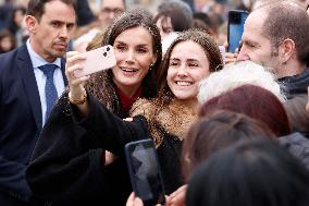 Queen Letizia Attends The 31st Cinema Week Of Tudela - Spain