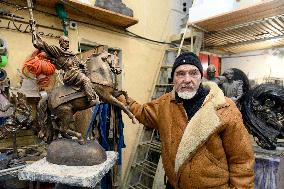 Interview of Ukrainian sculptor Anatolii Kushch