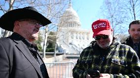 Proud Boys, J6ers And Oathkeeper Founder Hold Press Conference At US Capitol