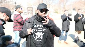 Proud Boys, J6ers And Oathkeeper Founder Hold Press Conference At US Capitol