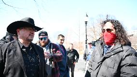 Proud Boys, J6ers And Oathkeeper Founder Hold Press Conference At US Capitol