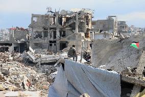 Jabalia Refugee Camp In Gaza