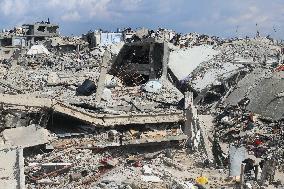 Jabalia Refugee Camp In Gaza