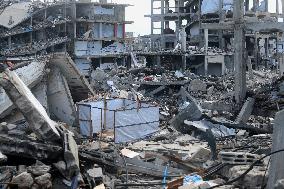 Jabalia Refugee Camp In Gaza